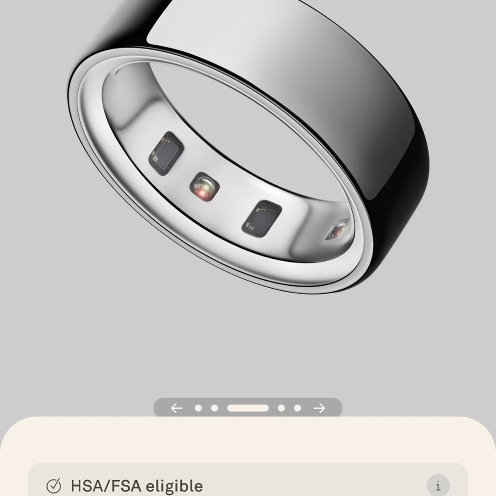 Oura Ring Gen 4 in Silver Likenew